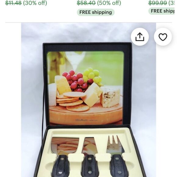 Vintage Napa Valley Crump 2014 Circle of excellence charcuterie board w/utensils - Picture 3 of 8